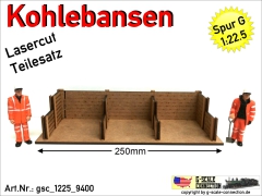 Kohlebansen Kohlebunker BW - Lasercut - Spur G - 1:22,5