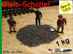 1KG - Gleisschotter 1-3mm Körnung für Spur 1 und G