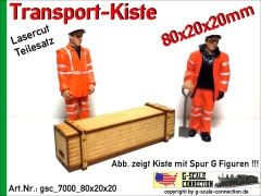 Transport Kiste 80x20x20mm aus Holz Lasercut 1:22.5