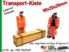 Transport Kiste 90x20x20mm aus Holz Lasercut 1:22.5