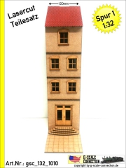 Halbreliefhaus 120mm Wohnhaus - Lasercut