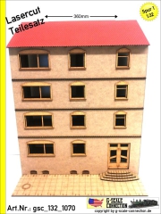 Halbreliefhaus 360mm Wohnhaus - Lasercut