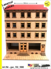 Halbreliefhaus 360mm Ladenhaus - Lasercut