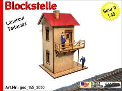 Blockstelle - Spur 0 - Lasercut - Teilesatz 1:45