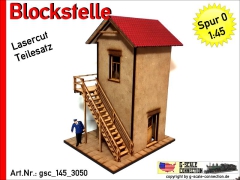 Blockstelle - Spur 0 - Lasercut - Teilesatz 1:45
