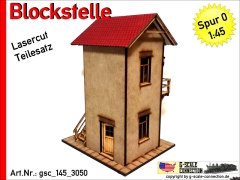 Blockstelle - Spur 0 - Lasercut - Teilesatz 1:45