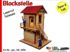 Blockstelle - Spur 0 - Lasercut - Teilesatz 1:45