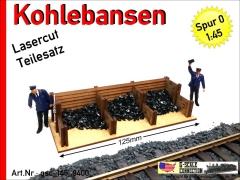 kleiner Kohlebansen Kohlebunker BW - Lasercut - Spur 0 - 1:45