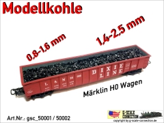 Modellkohle Kohle Ladegut 0,8-1,6mm gsc_50001 Zip-Beutel ca. 220-240gr.