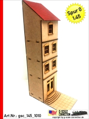 Halbreliefhaus Haus 80mm - Wohnhaus - Tür mitte - Lasercut Teilesatz