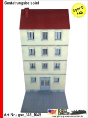 Halbreliefhaus Haus 160mm - Wohnhaus - Tür mitte - Lasercut Teilesatz
