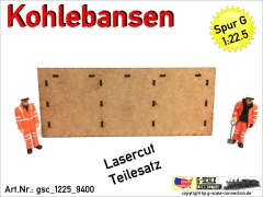 Kohlebansen Kohlebunker BW - Lasercut - Spur G - 1:22,5