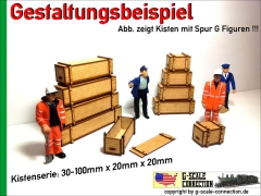 Transport Kiste 50x20x20mm aus Holz Lasercut 1:22.5