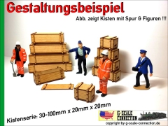 Transport Kiste 40x20x20mm aus Holz Lasercut 1:22.5