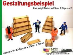 Transport Kiste 30x20x20mm aus Holz Lasercut 1:22.5