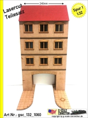 Halbreliefhaus 240mm Torbogenhaus - Lasercut