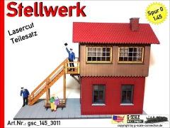 Stellwerk Backstein - Spur 0 - Lasercut - Teilesatz 1:45