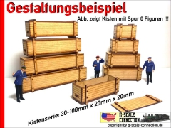 Transport Kiste 70x20x20mm aus Holz Lasercut 1:45