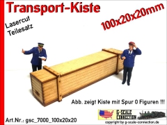 Transport Kiste 100x20x20mm aus Holz Lasercut 1:45